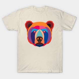 Pop Art Bear Face T-Shirt